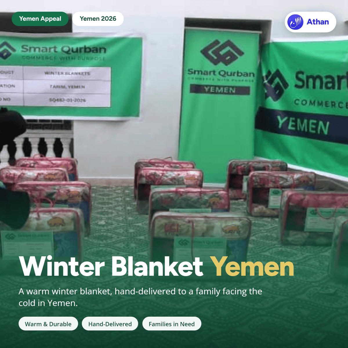 Winter Blanket for Yemen - Qohyrah